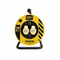 Defender E86450 25m 2x16A 110V Twin Outlet Cable Reel