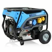 SGS 8.1 KVA Heavy Duty Portable Petrol Generator With Electric Start & Wheels