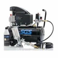SGS 24 Litre Direct Drive Air Compressor & Spray Gun Kit - 5.5 CFM, 1.5 HP