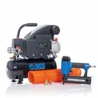 SGS 8 Litre Air Compressor & Nail Gun Kit - 5.5CFM, 1.1HP